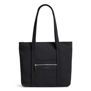 Vera Bradley NEW Iconic Vera Tote Bag Classic Black Quilted22132-081